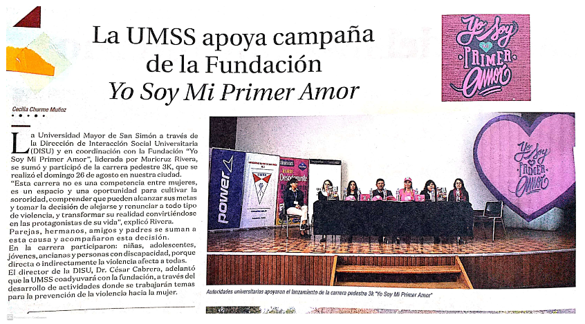 La UMSS apoya campana | CUADIS