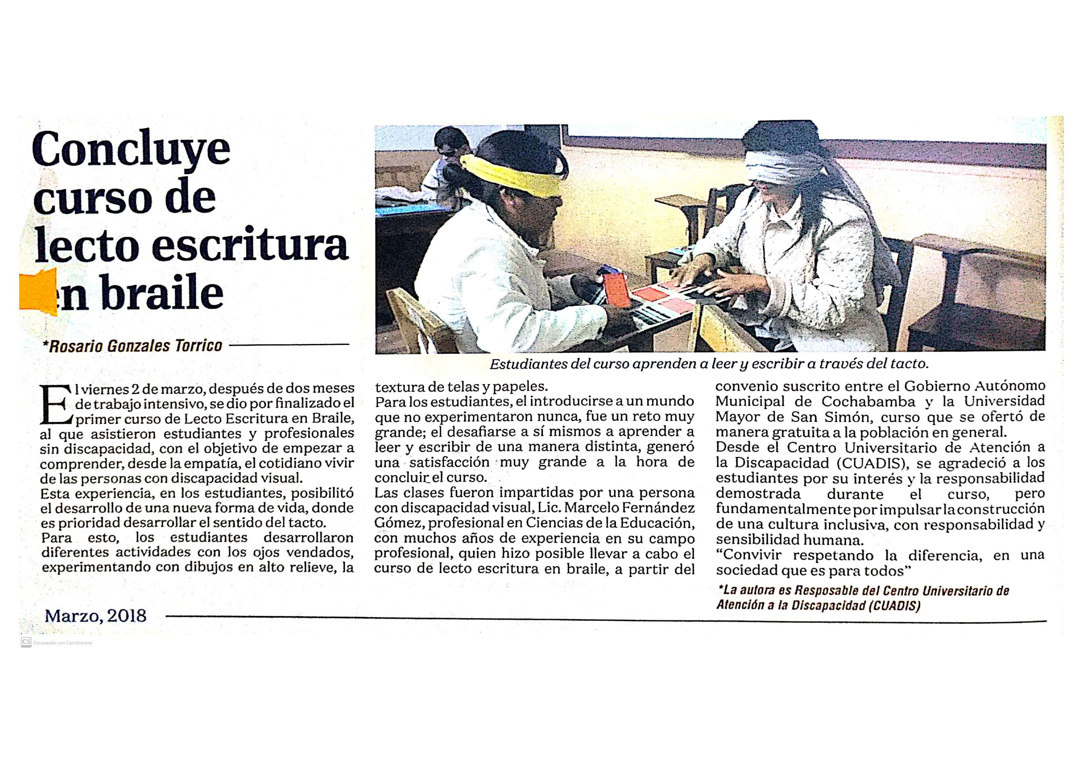 Concluye curso de lecto escritura en braile 1 publicaciones Rosario 2 convertido | CUADIS